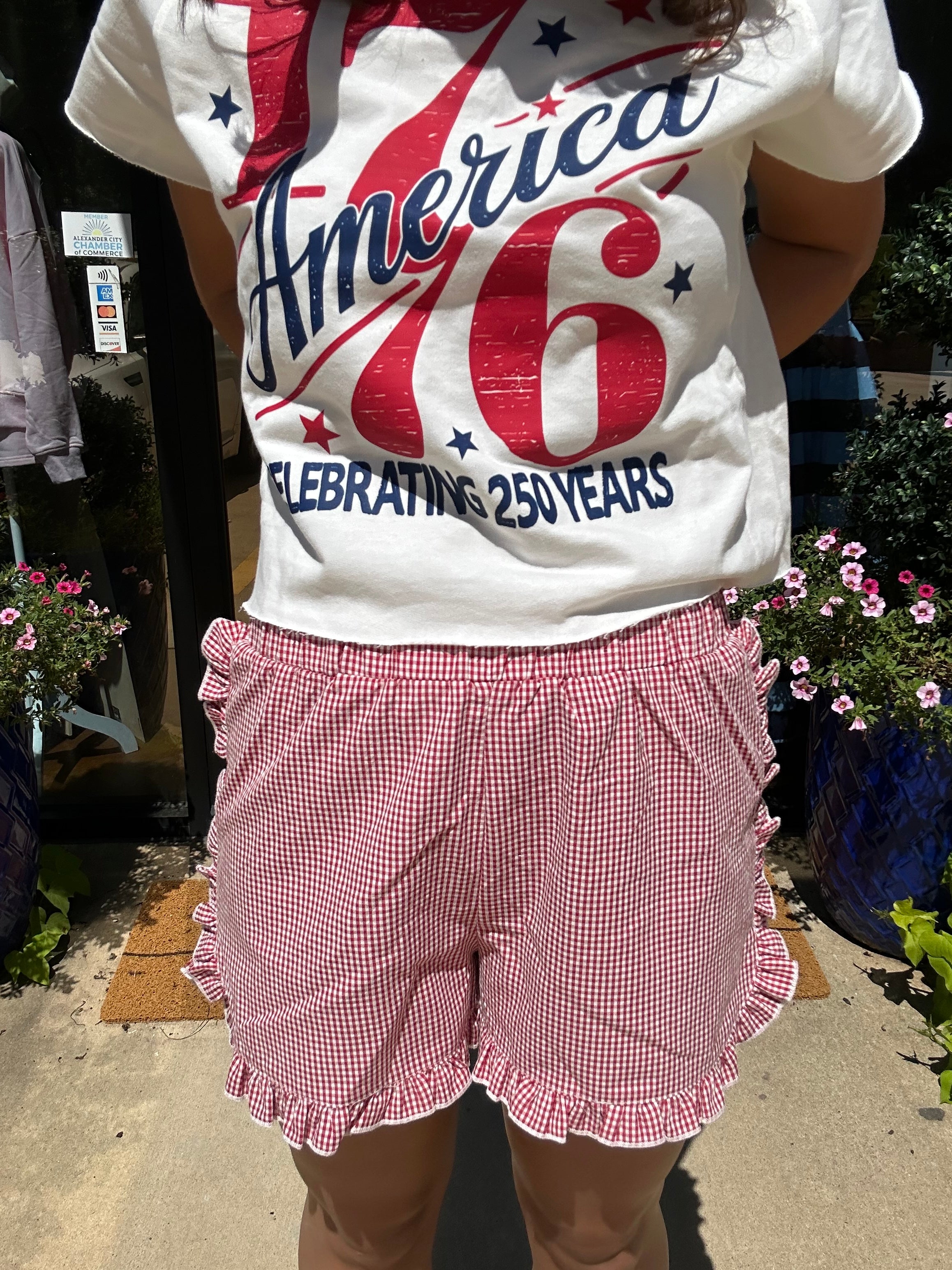 Gingham Georgia Shorts
