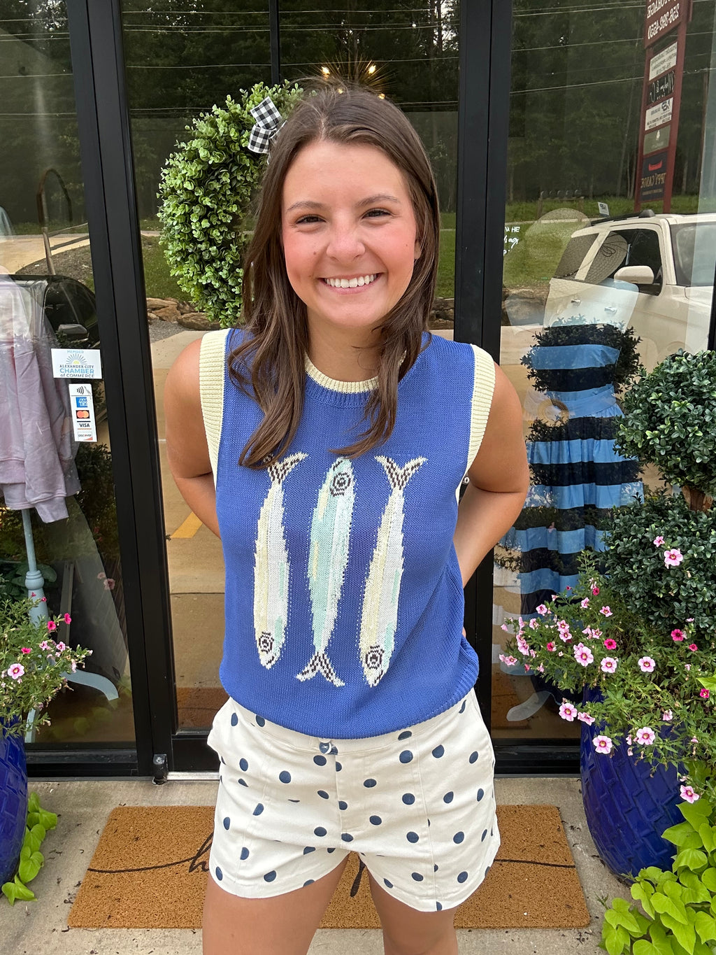 Gone Fishing Sweater Tank