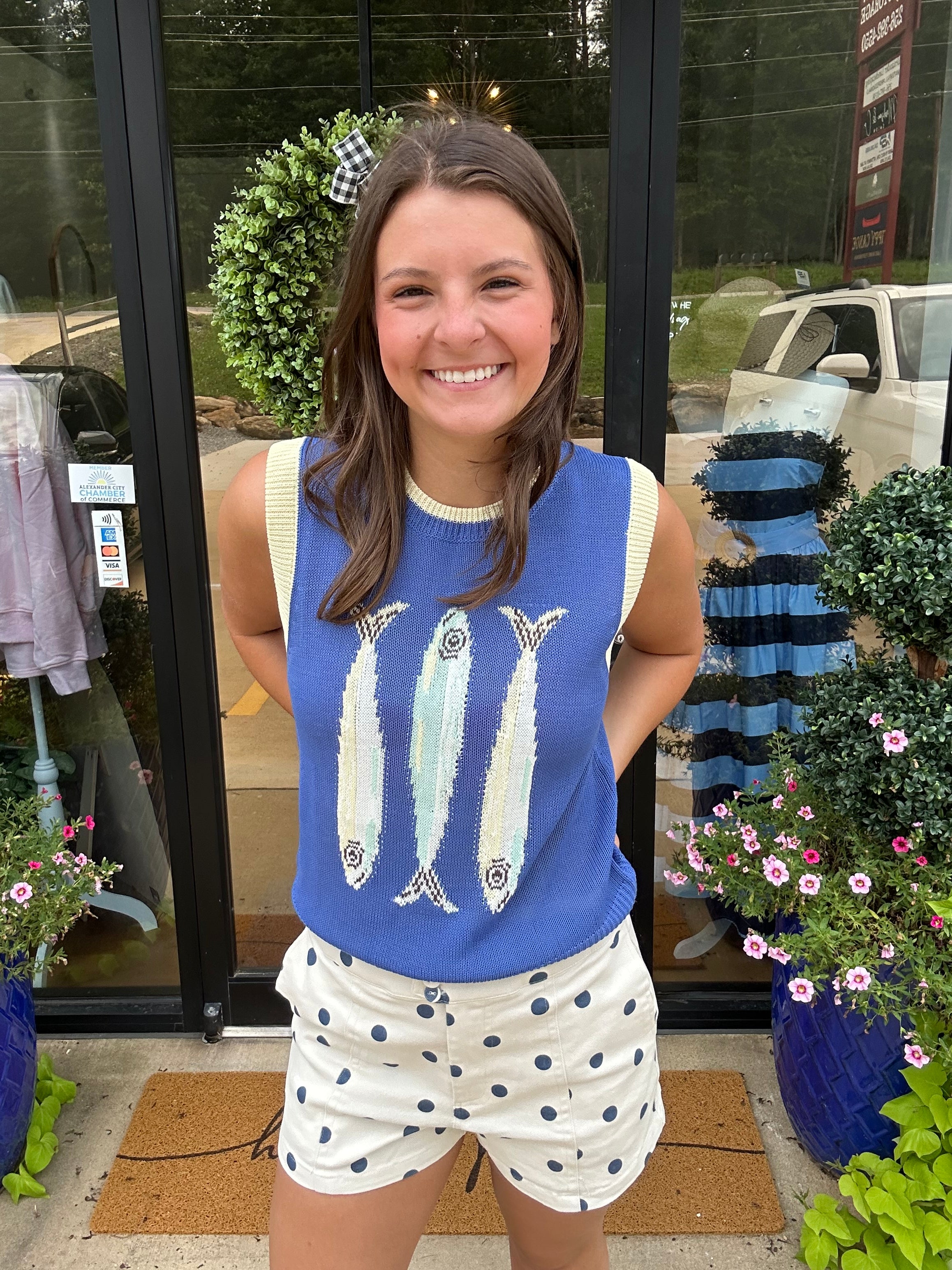 Gone Fishing Sweater Tank