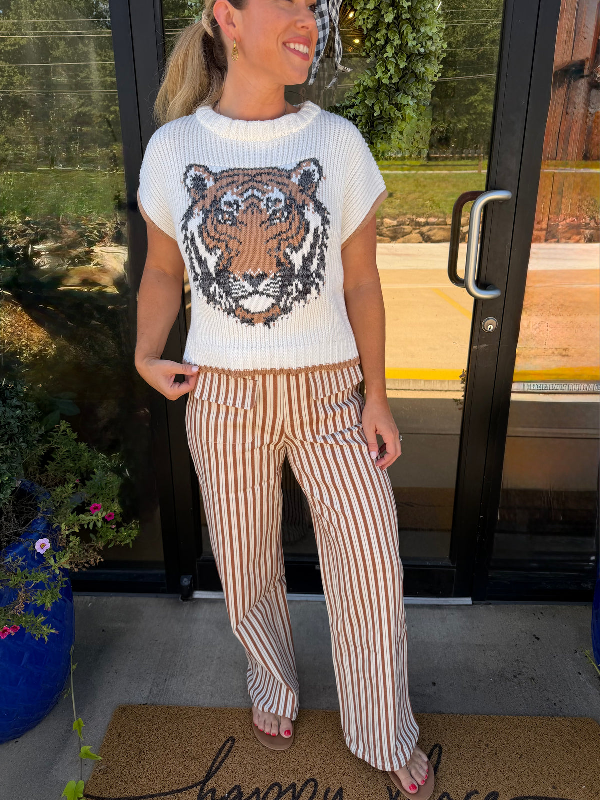 Cinnamon Stripe Denim