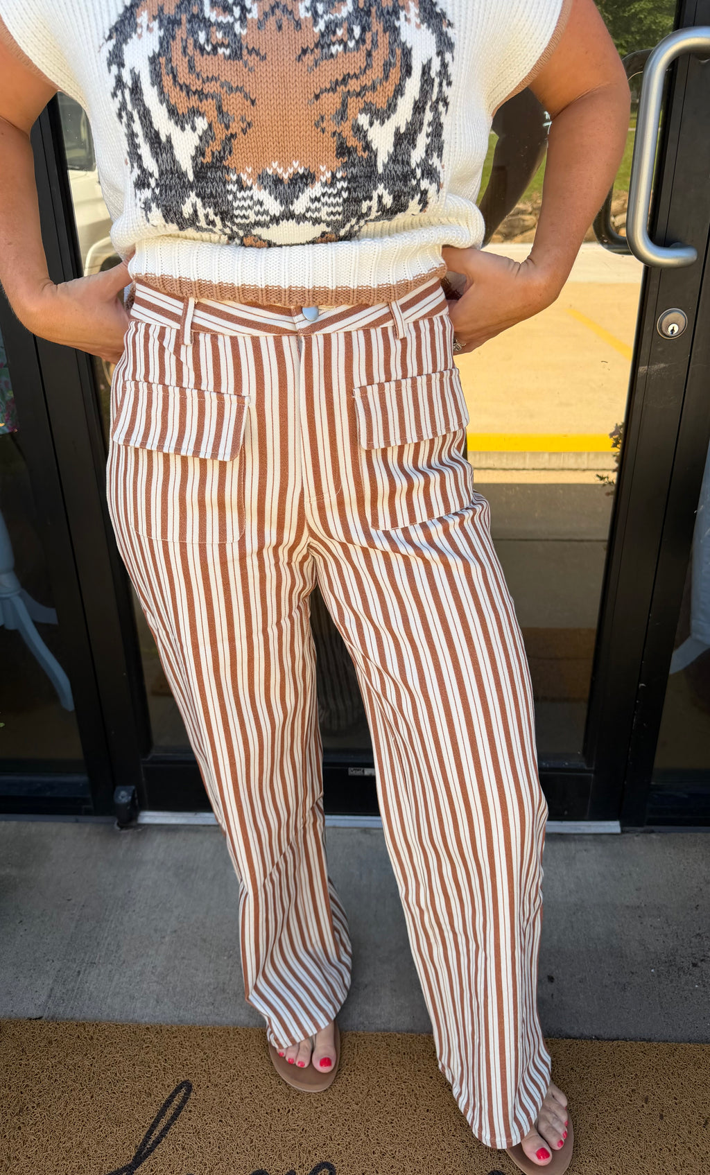 Cinnamon Stripe Denim