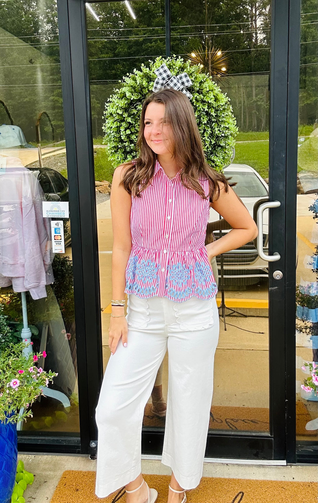 Firecracker Floral Top