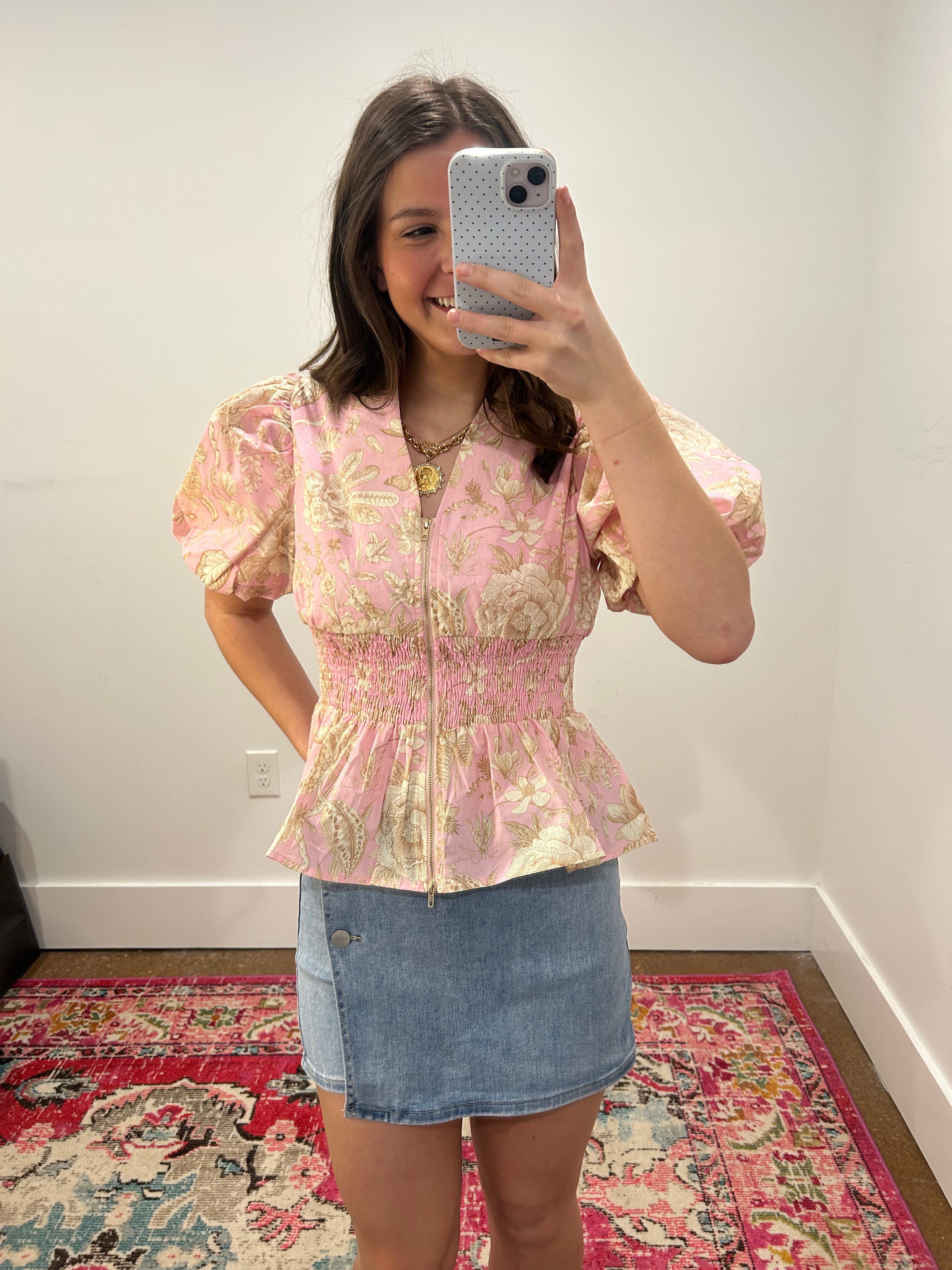 Blushing Botanic Top