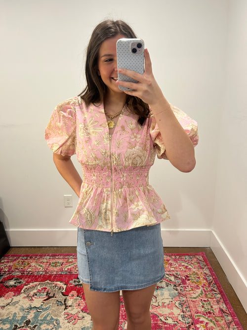 Blushing Botanic Top