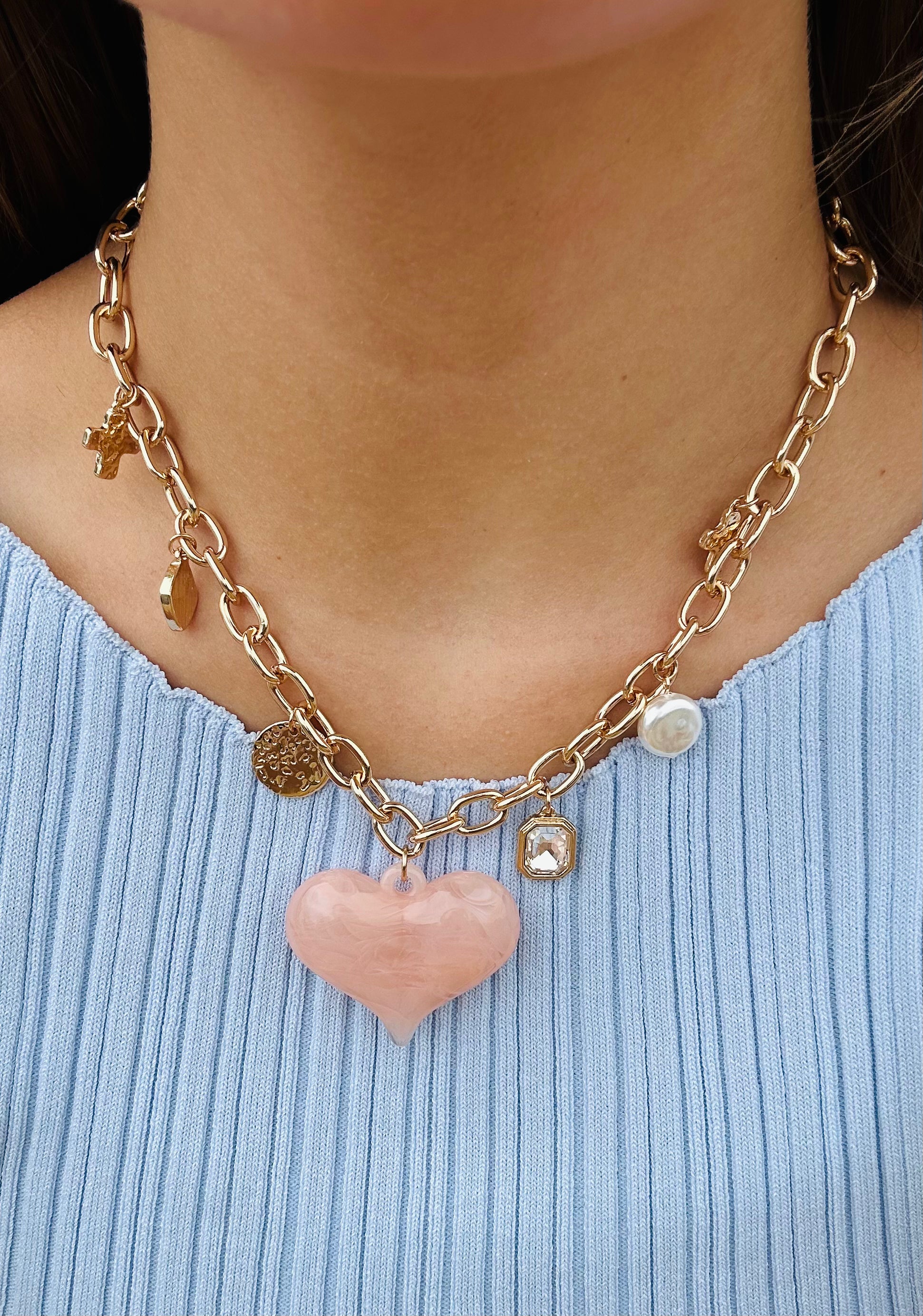 Opal and Aura Necklace