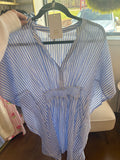 The Bluebell Stripe Cover-Up