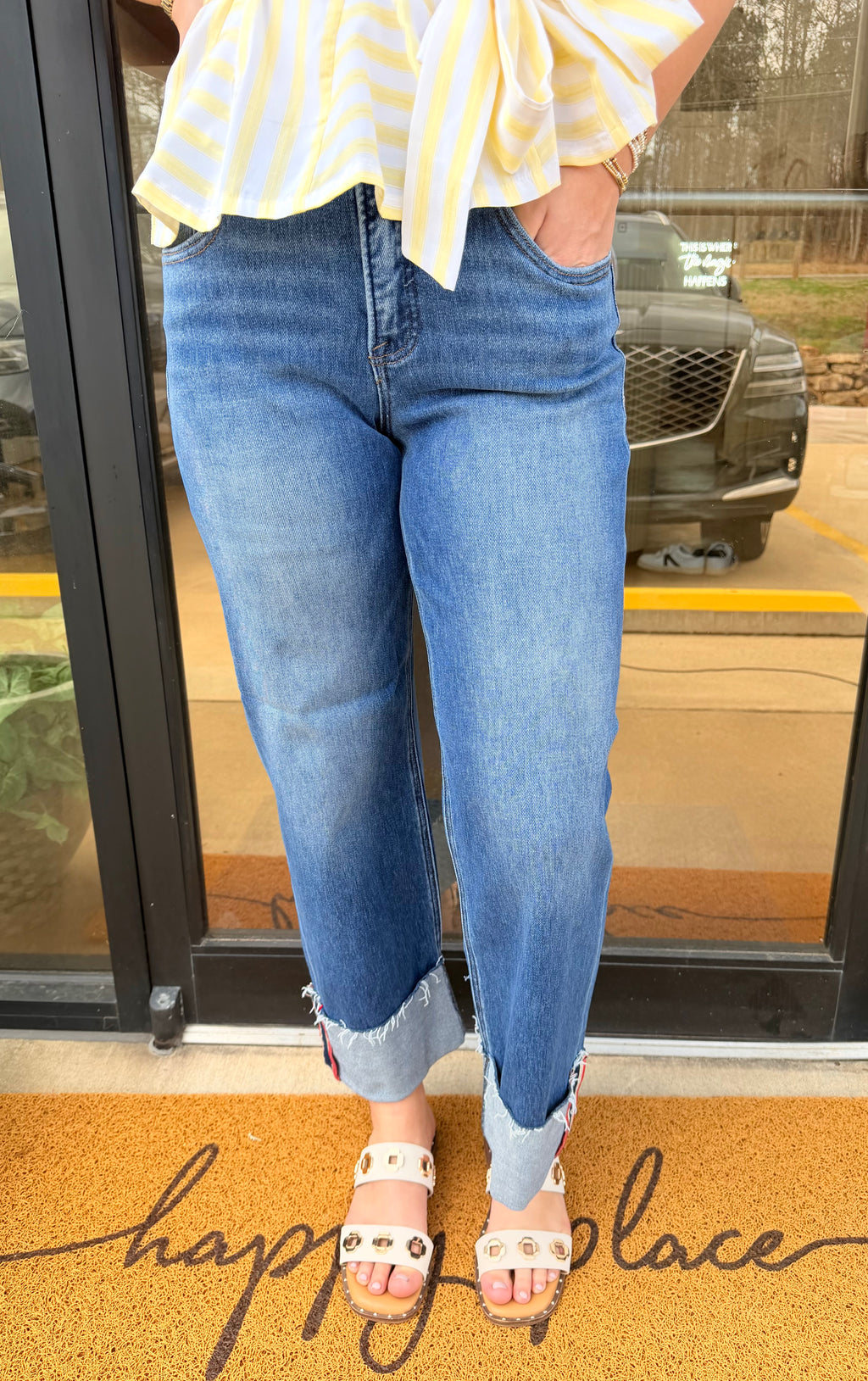 Boardwalk Babe Cuffed Jean