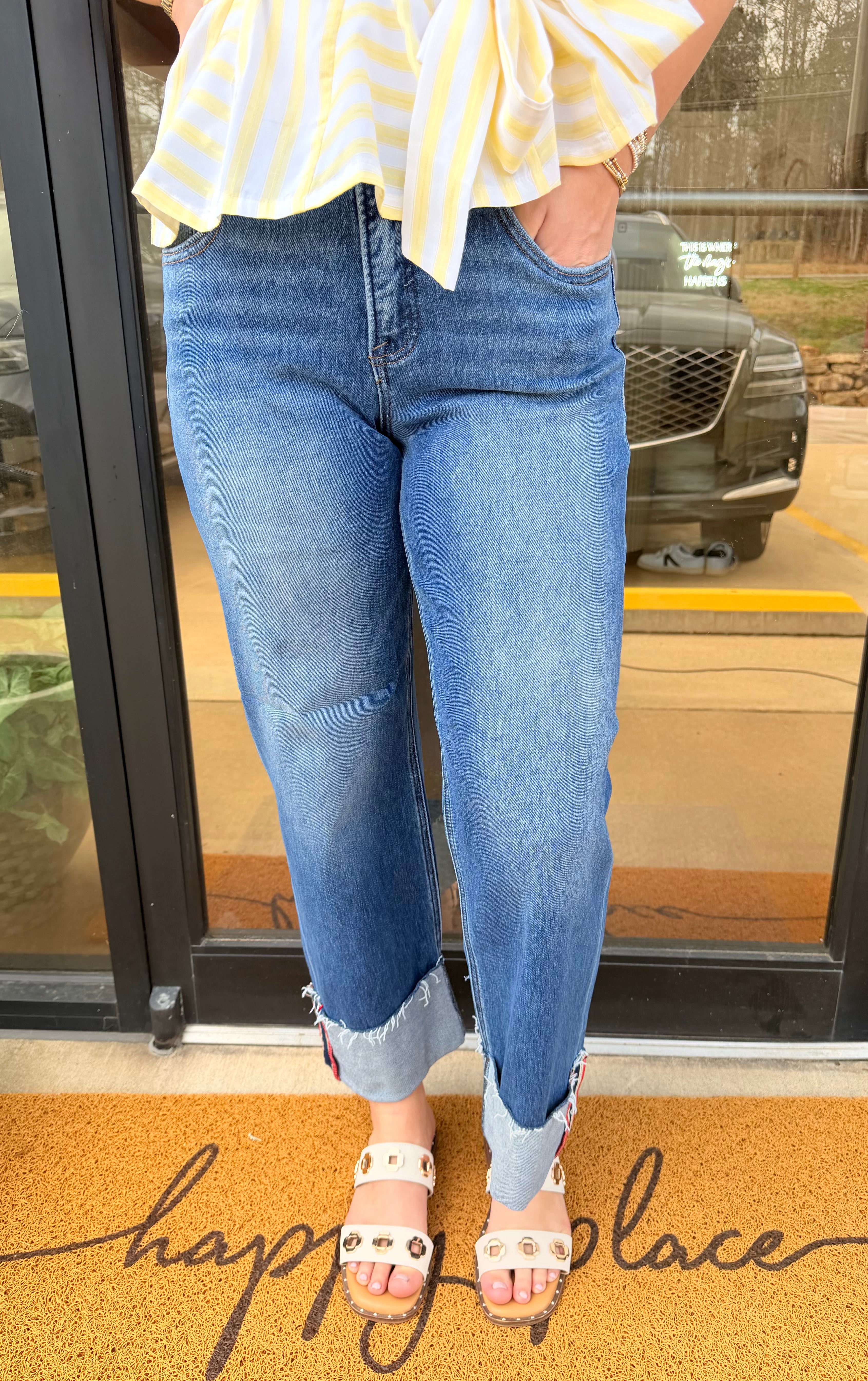Boardwalk Babe Cuffed Jean