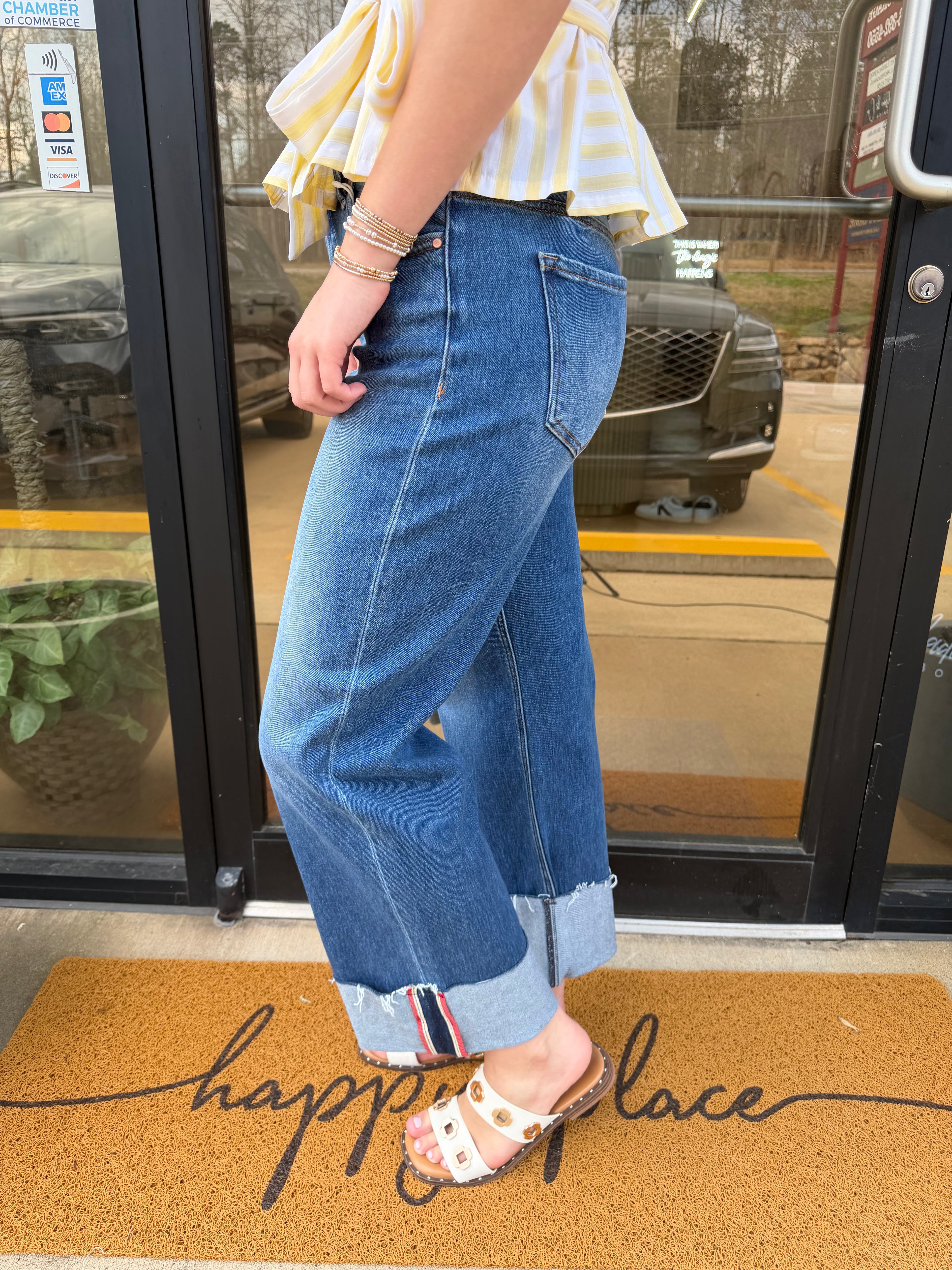 Boardwalk Babe Cuffed Jean