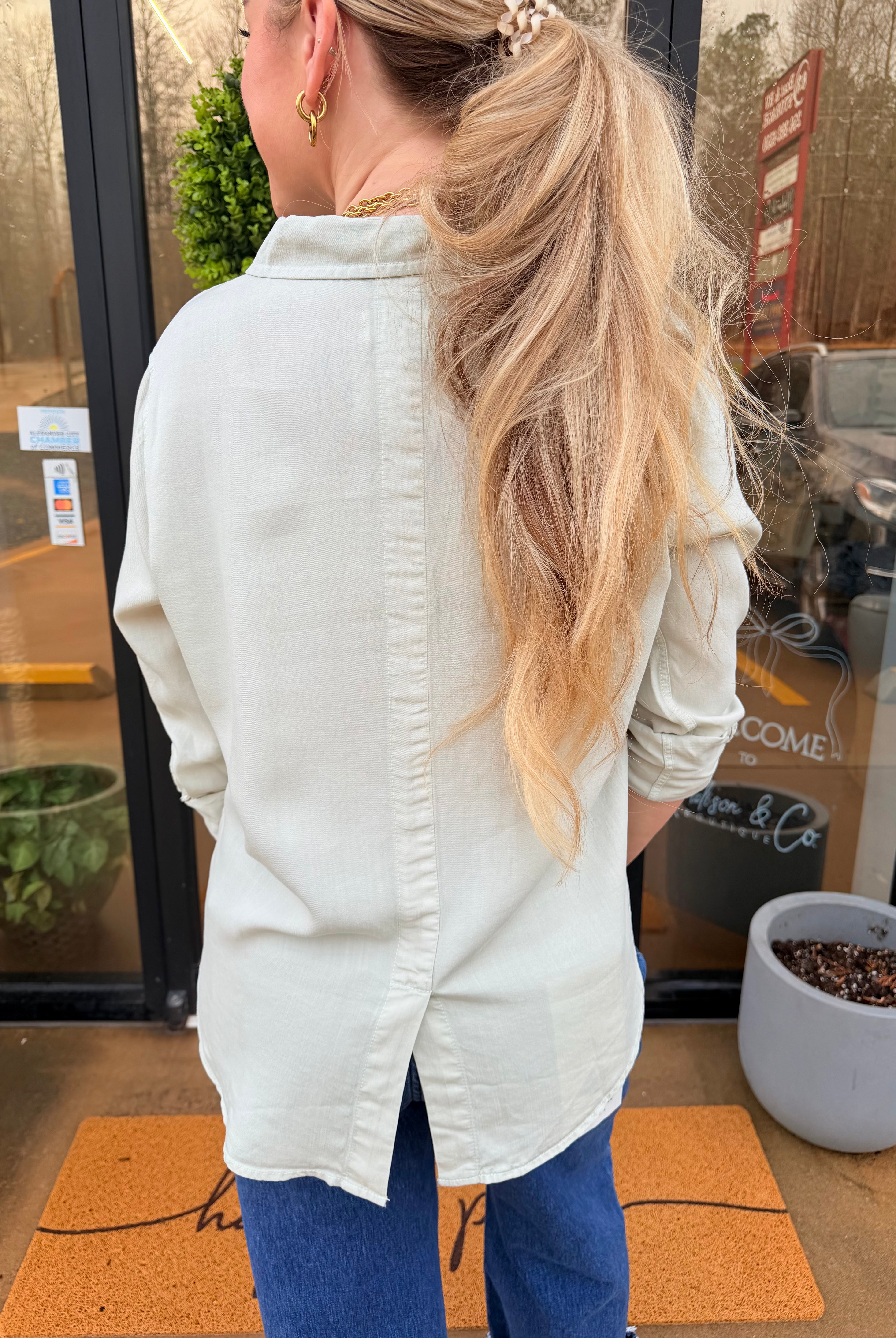 Sea foam Blouse